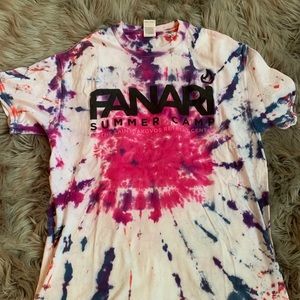 Tie dye camp shirt
